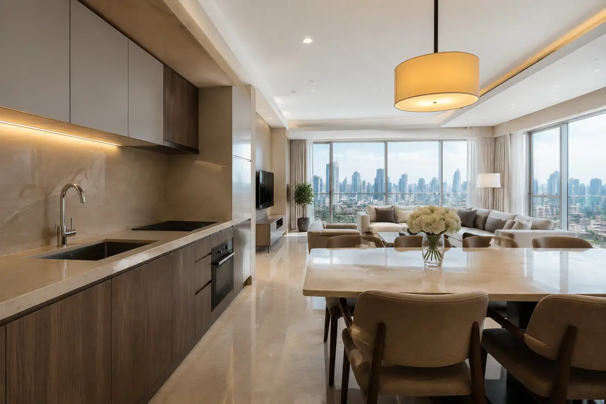 Casa Grande Residence 2BR Luas Furnished, foto 3 dari 3