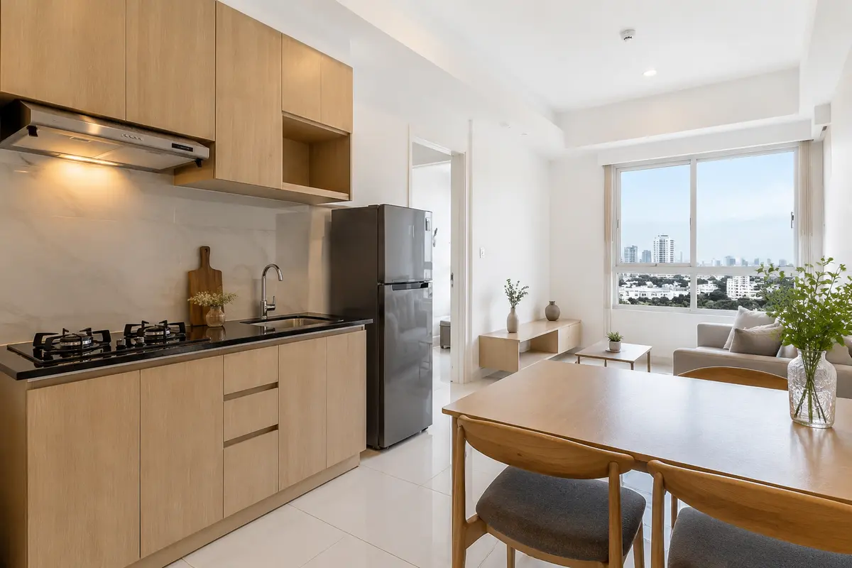 Apartemen Green Pramuka City 2BR Lantai Rendah, foto 3 dari 3