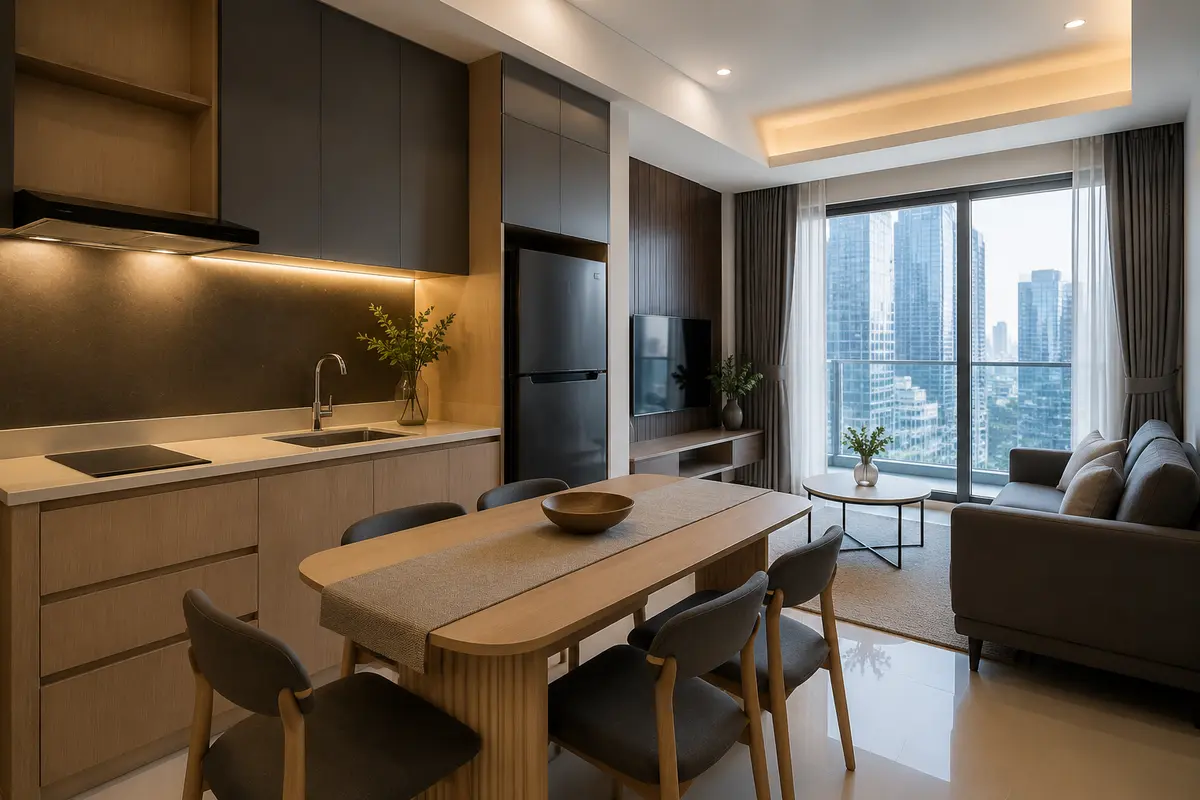 Sudirman Park 2BR Full Furnished, foto 3 dari 3