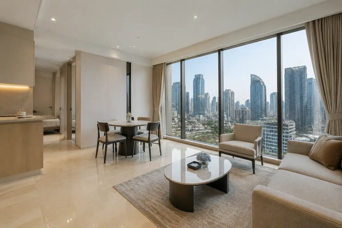 Thamrin Residence 2BR High Floor, foto 1 dari 3
